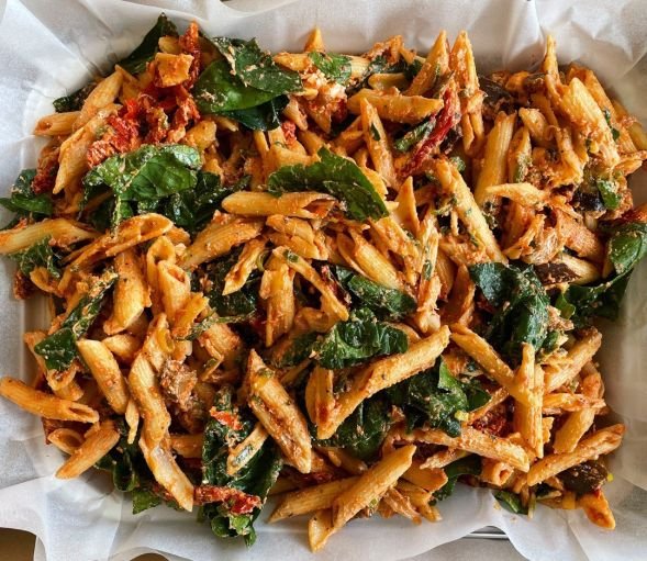 Italian Penne, Olive & Feta Salad