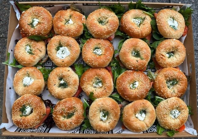 Mini Salmon Bagels