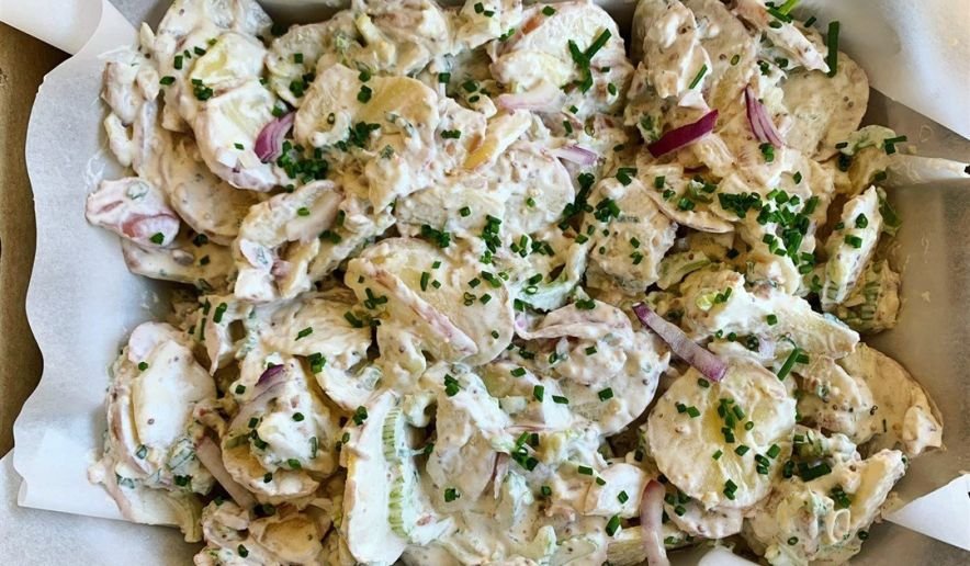 Mustard Potato & Bacon Salad