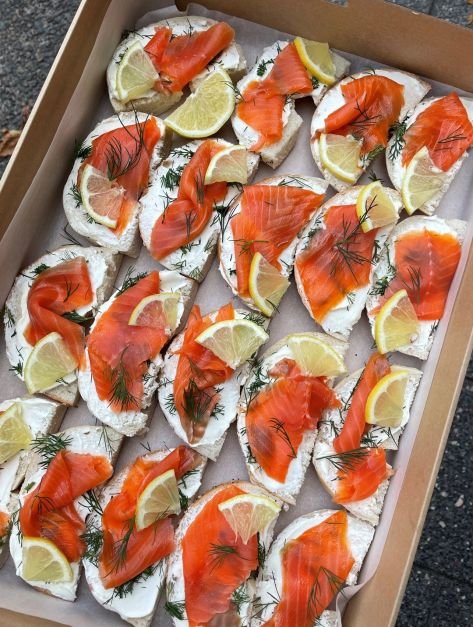 Smoked Salmon Bagel Moons