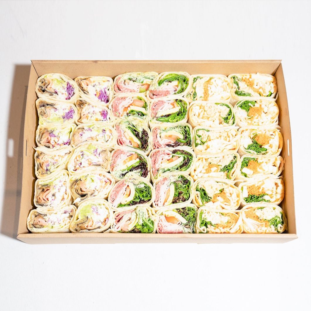 Fancy Mini Wraps Mini Wraps Platter (Box 18 or 30)