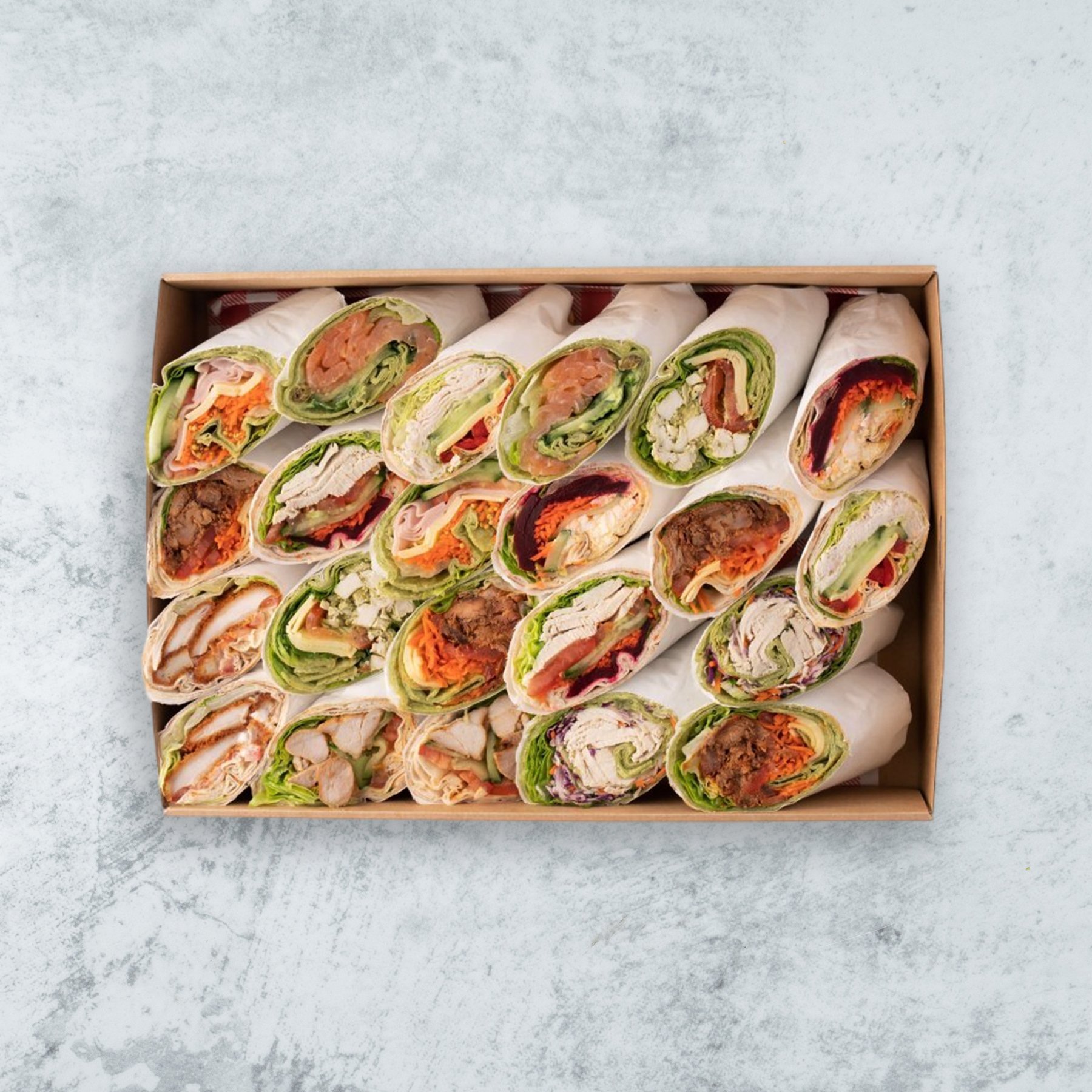 Wraps Orderves Gourmet Wraps (Per Person)