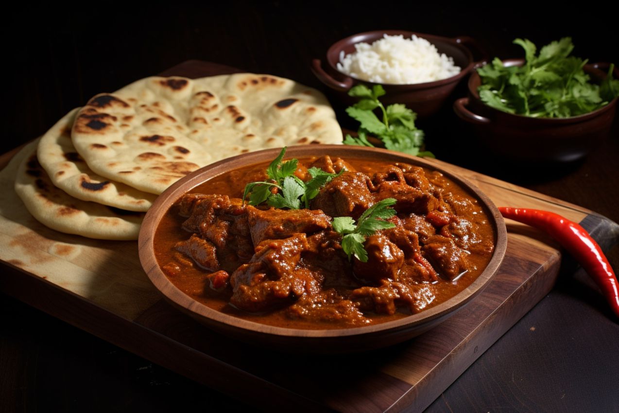 Vindaloo with Rice & Nann