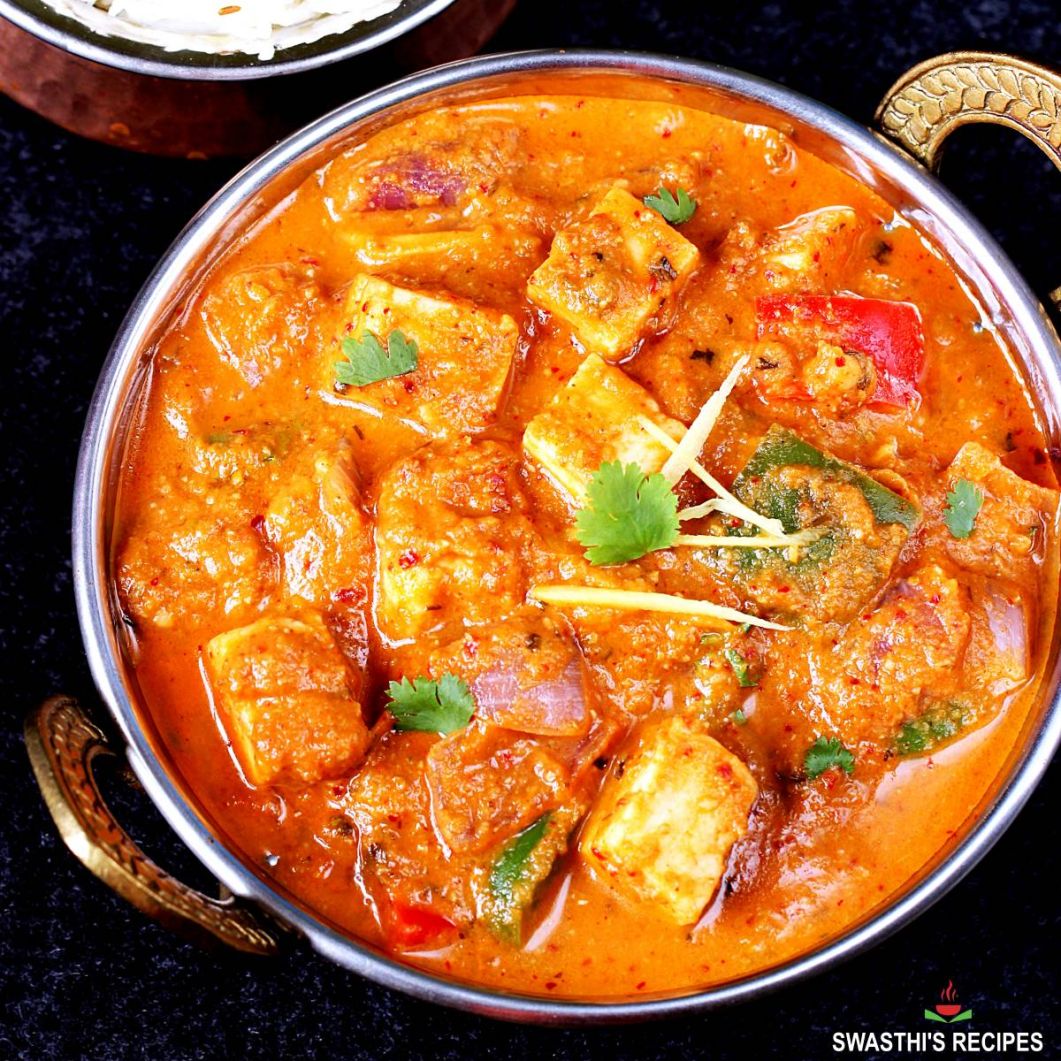 Kadai Paneer with Rice & Naan