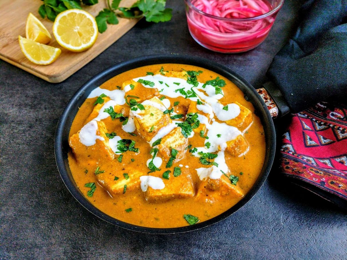 Paneer Butter Masala with Rice & Naan