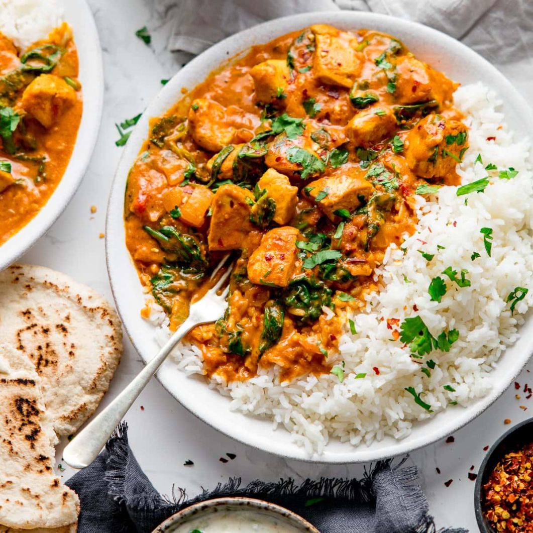 Chicken Curry with Rice & Naan