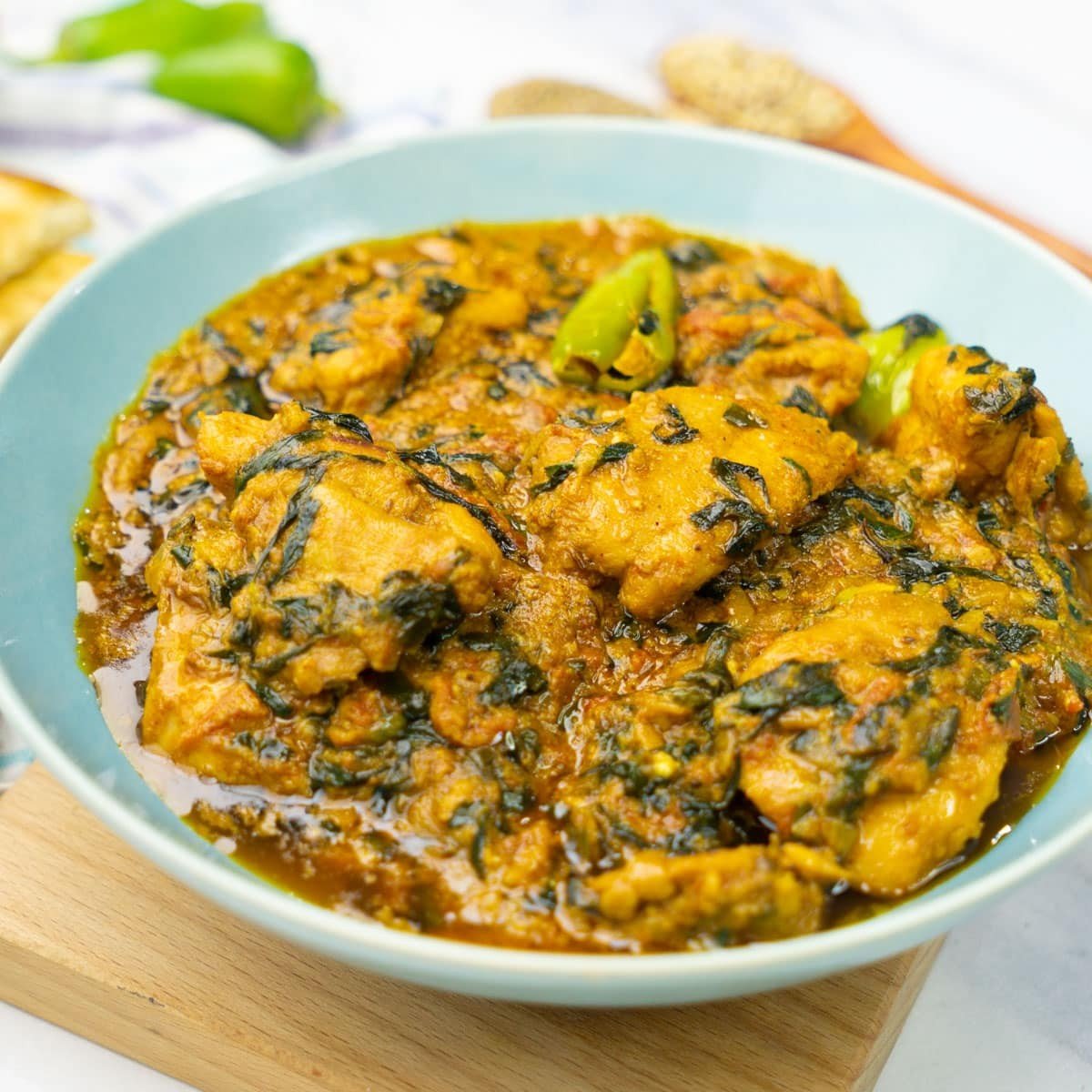 Methi Chicken with Rice & Naan