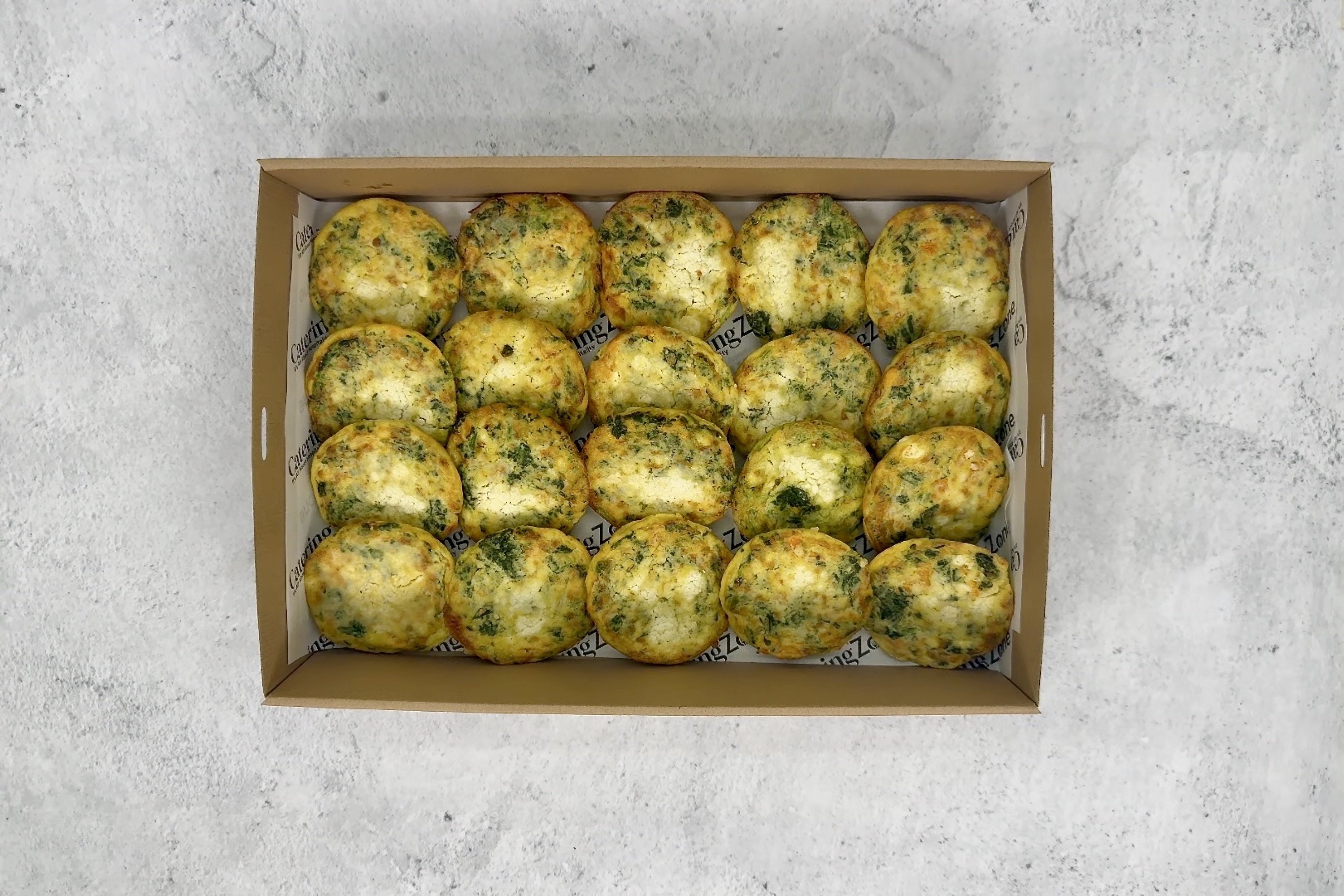 Box Grilled Vegetables & Spinach Frittata (20)
