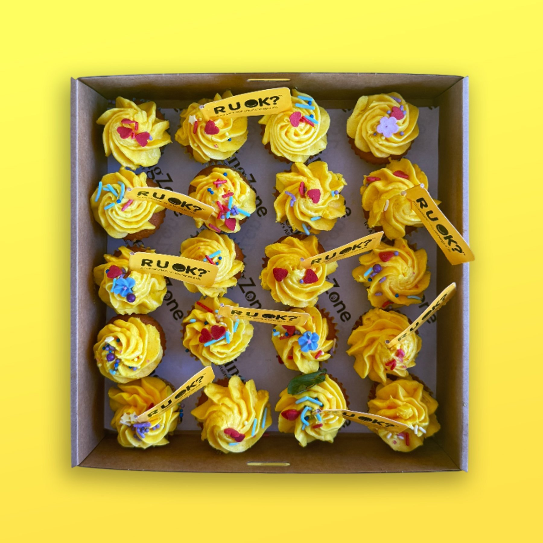 R U Ok? Cup Cake Platter
