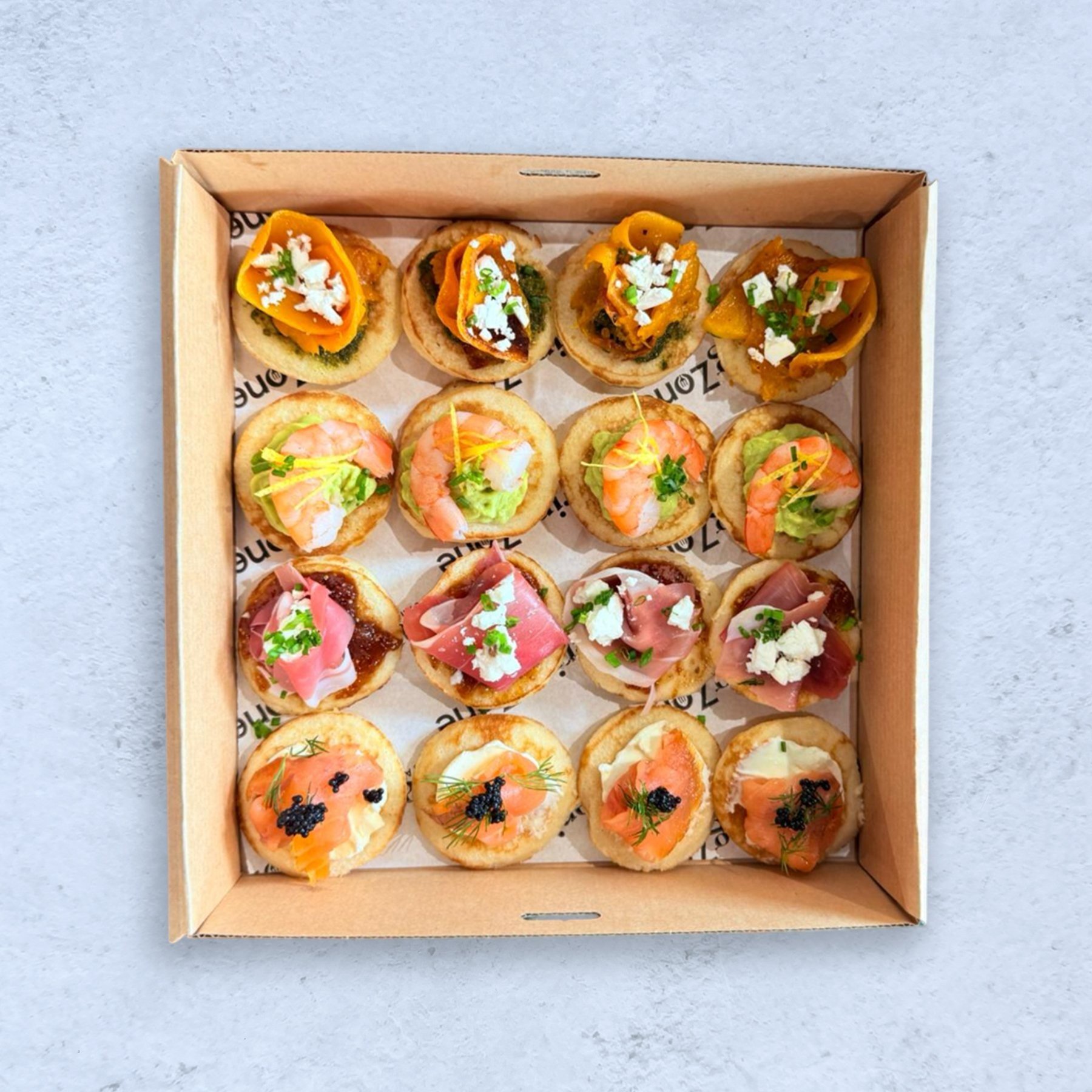 Blinis Canapes Platter