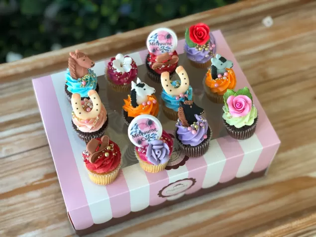 Melbourne Cup Mini Cup Cake Box of 12