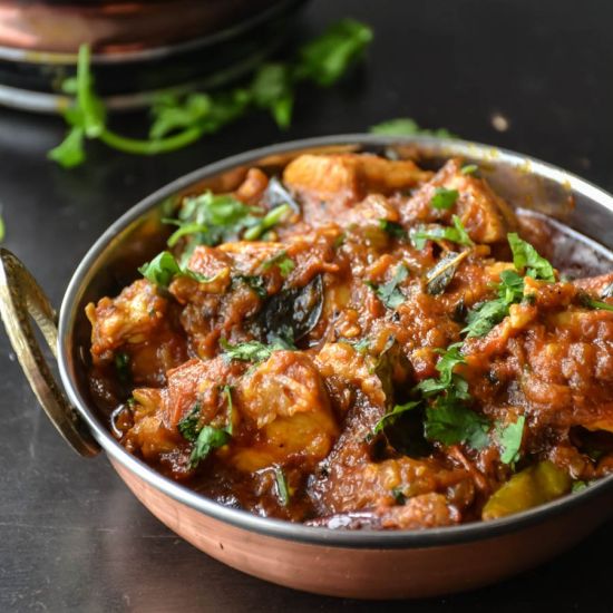 Tawa Chicken with Rice & Naan