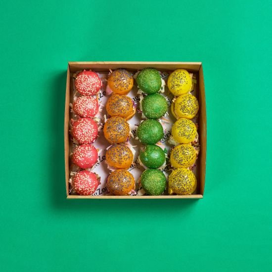 Rainbow Cocktail Size Slider Box