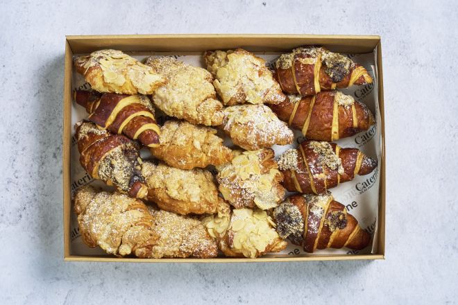 Assorted Sweet Crumble Croissants Box of 16