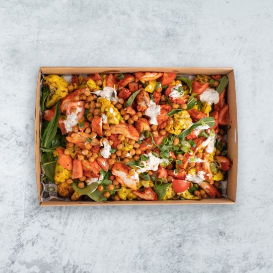 Roasted Turmeric Cauliflower & Tandoori Chicken Salad